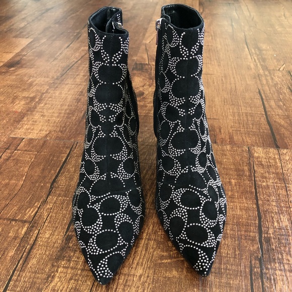 coach jewel studded bootie